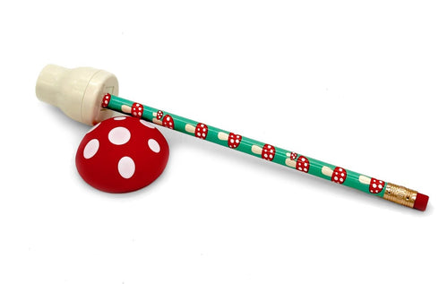 MUSHROOM PENCIL/ERASER SET